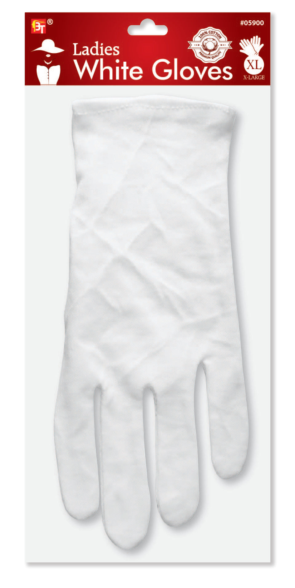 100% Cotton White Gloves for Ladies & Gentlemen