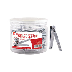PROFESSIONAL STRAIGHT NAIL CLIPPER LARGE (24PCS-Jar)