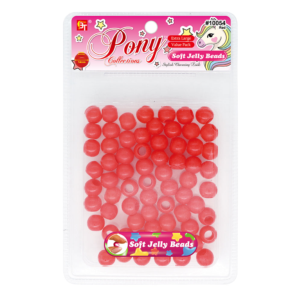 14mm EXTRA LARGE SOFT JELLY ROUND BEADS VALUE PACK