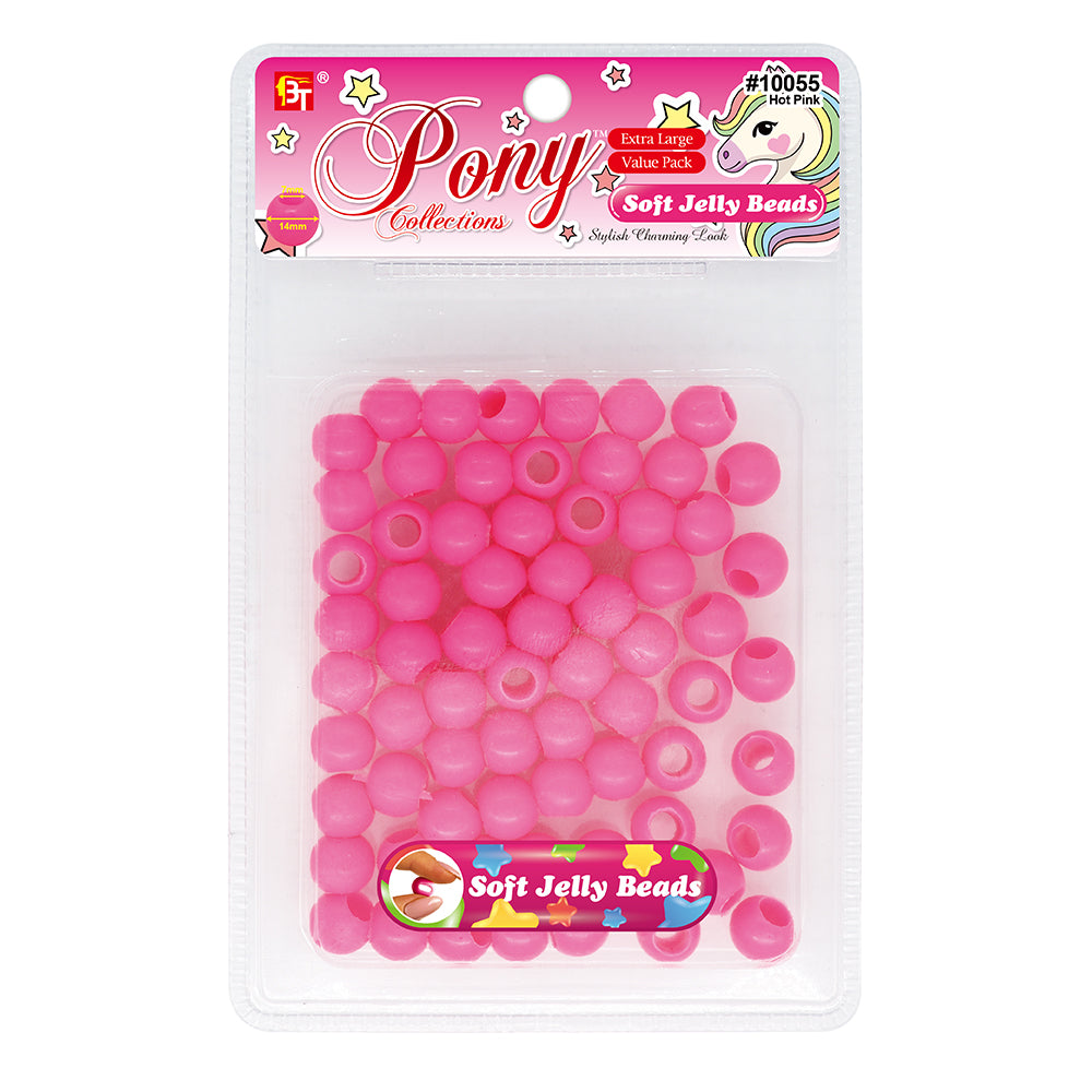 14mm EXTRA LARGE SOFT JELLY ROUND BEADS VALUE PACK