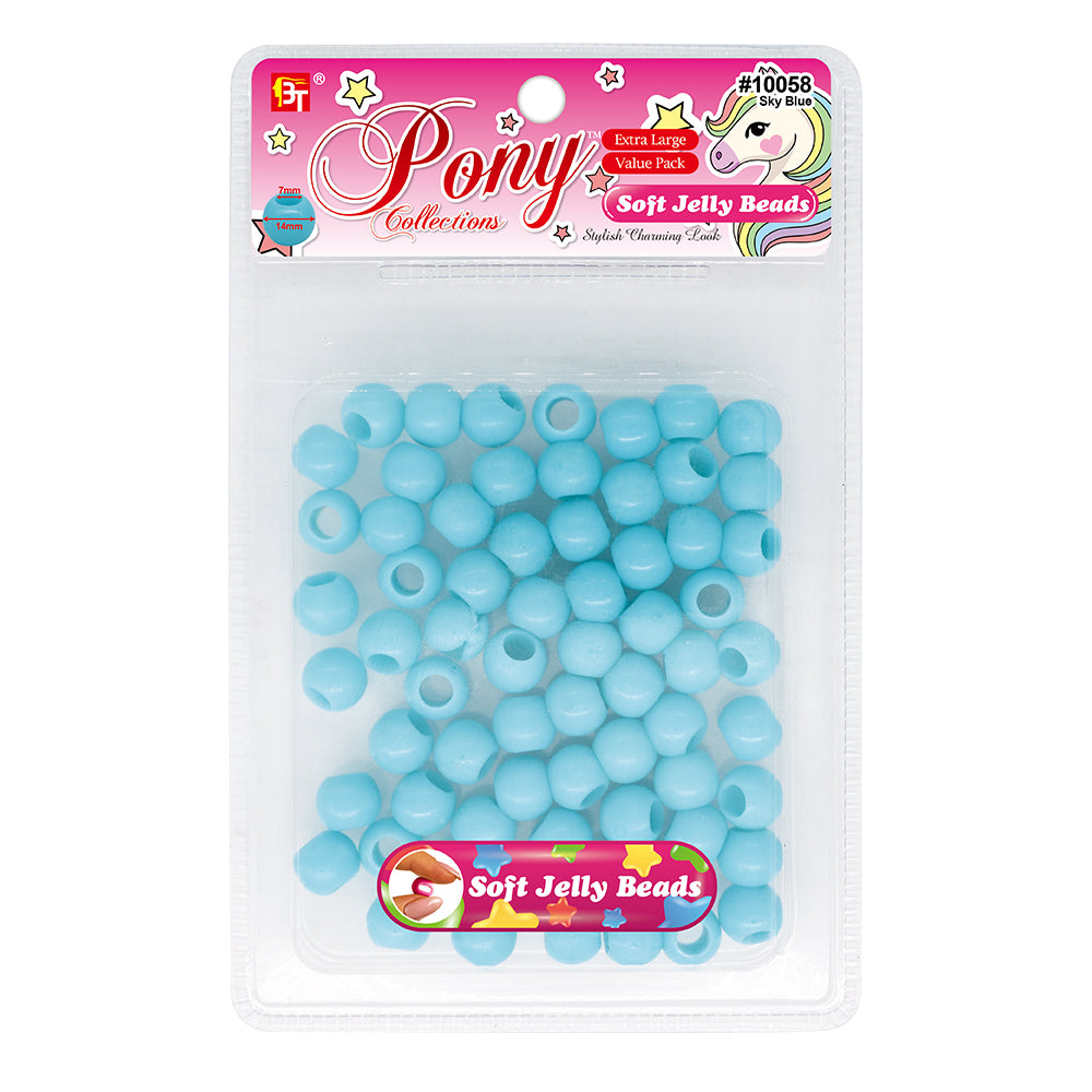 14mm EXTRA LARGE SOFT JELLY ROUND BEADS VALUE PACK