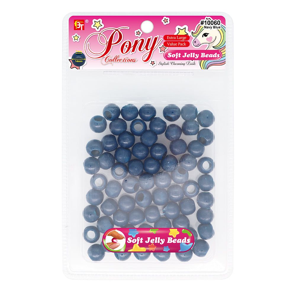 14mm EXTRA LARGE SOFT JELLY ROUND BEADS VALUE PACK