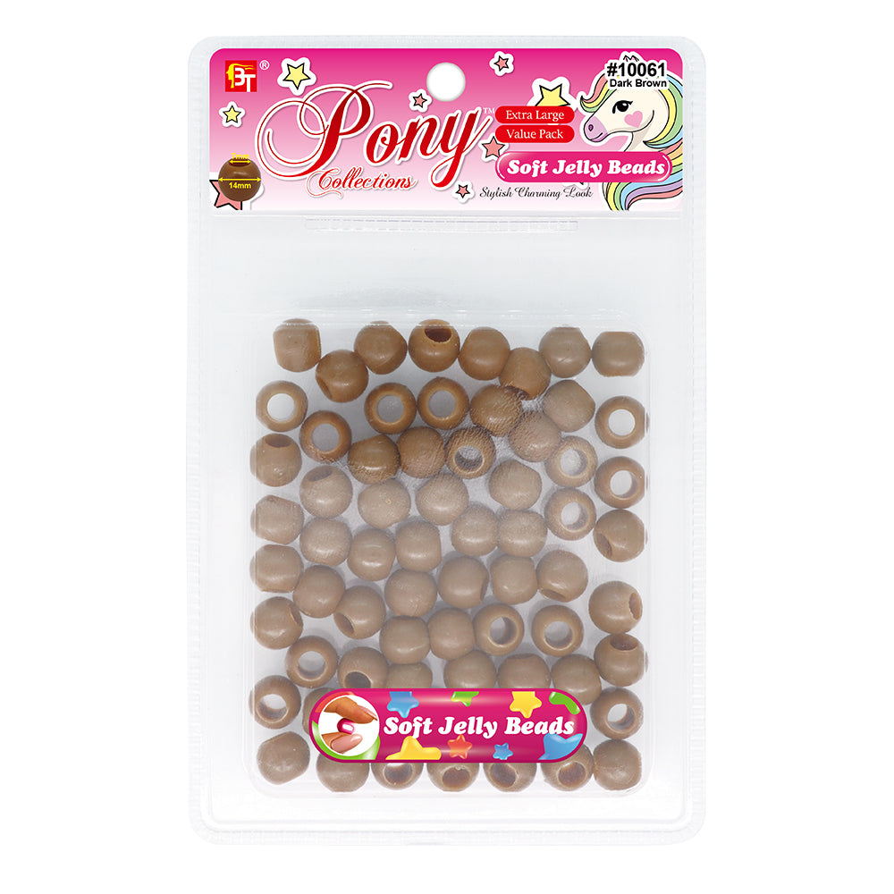 14mm EXTRA LARGE SOFT JELLY ROUND BEADS VALUE PACK