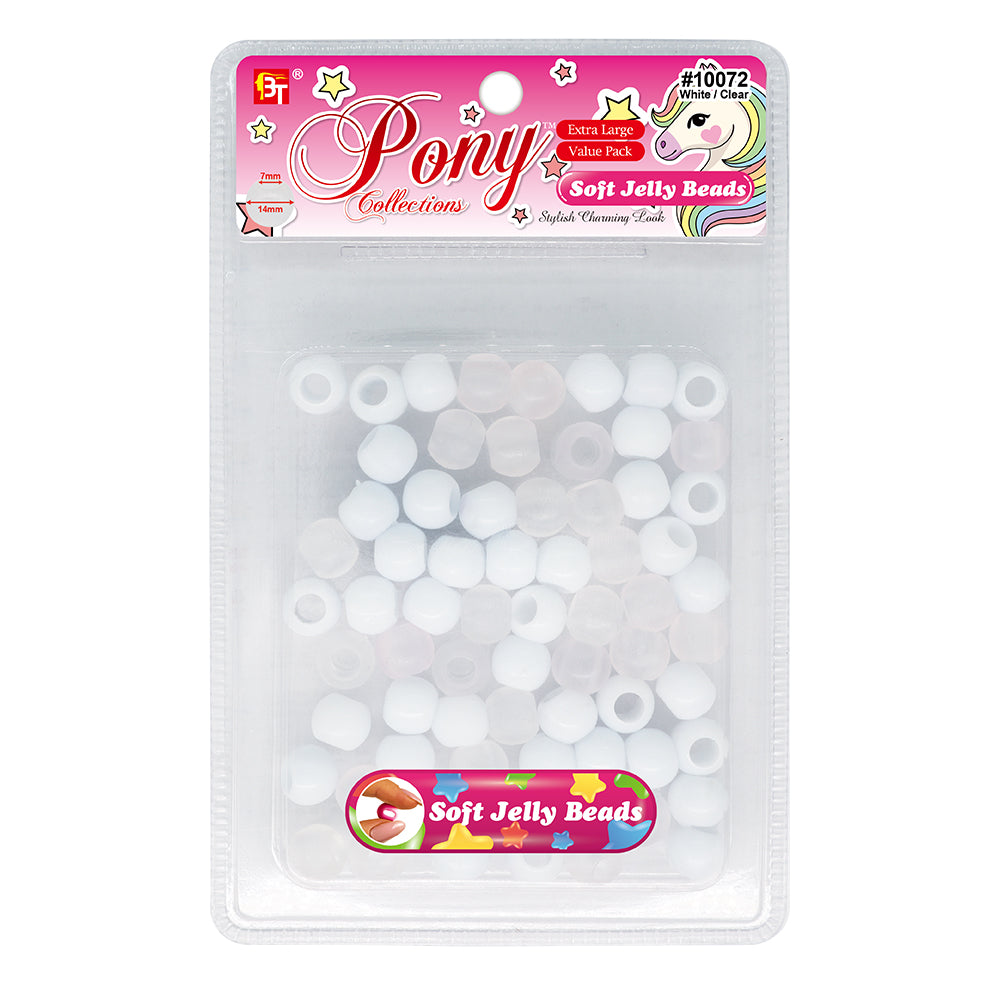 14mm EXTRA LARGE SOFT JELLY ROUND BEADS VALUE PACK
