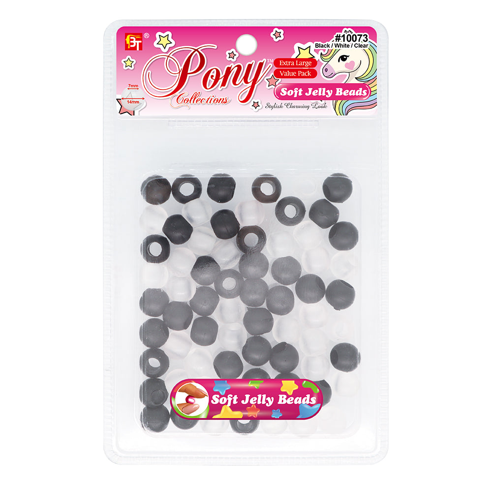 14mm EXTRA LARGE SOFT JELLY ROUND BEADS VALUE PACK