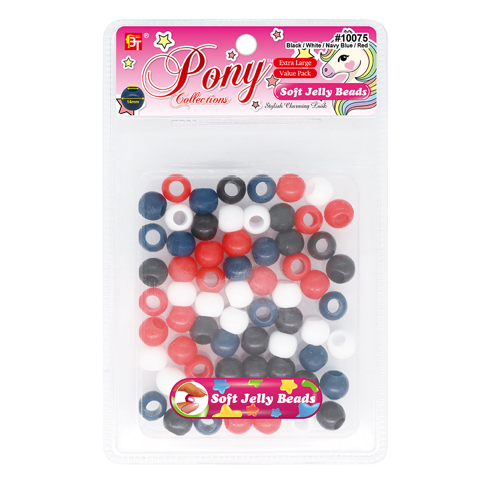 14mm EXTRA LARGE SOFT JELLY ROUND BEADS VALUE PACK