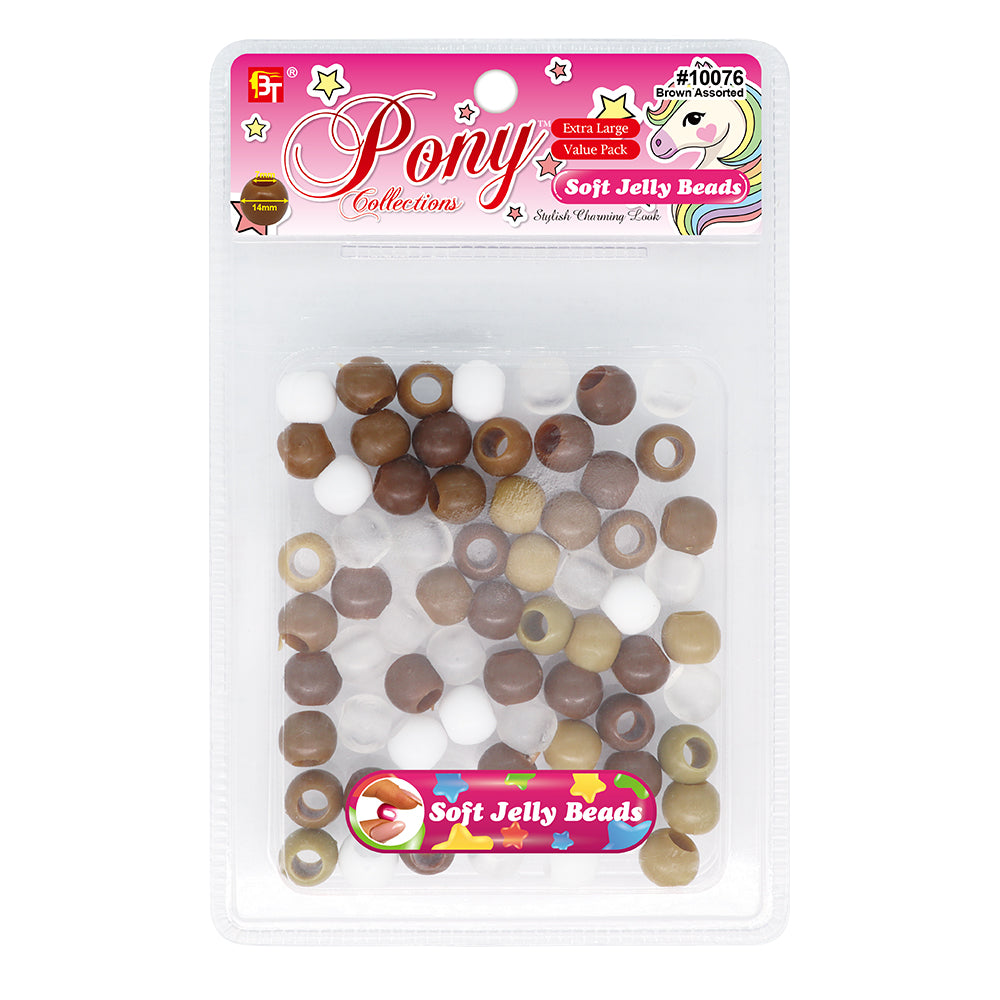 14mm EXTRA LARGE SOFT JELLY ROUND BEADS VALUE PACK