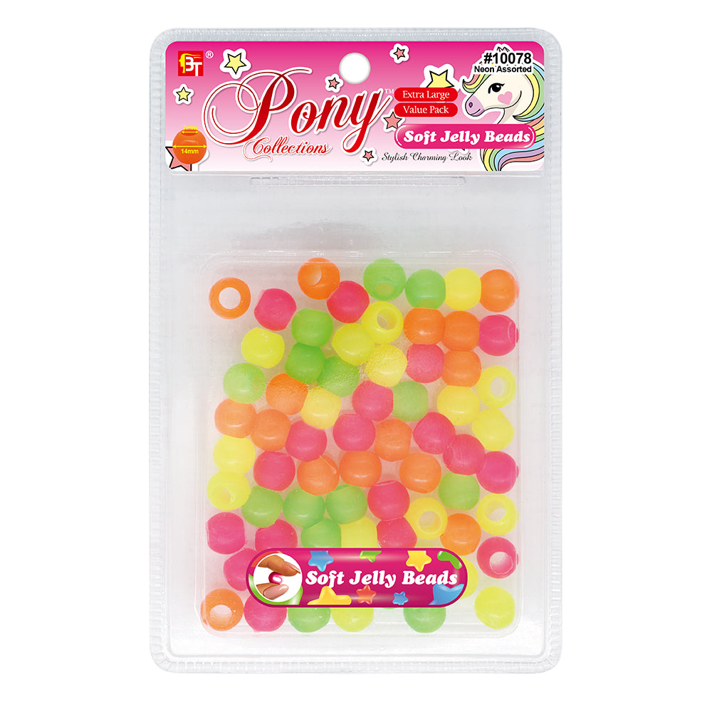 14mm EXTRA LARGE SOFT JELLY ROUND BEADS VALUE PACK