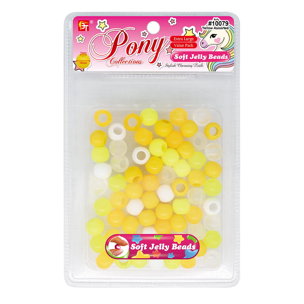 14mm EXTRA LARGE SOFT JELLY ROUND BEADS VALUE PACK