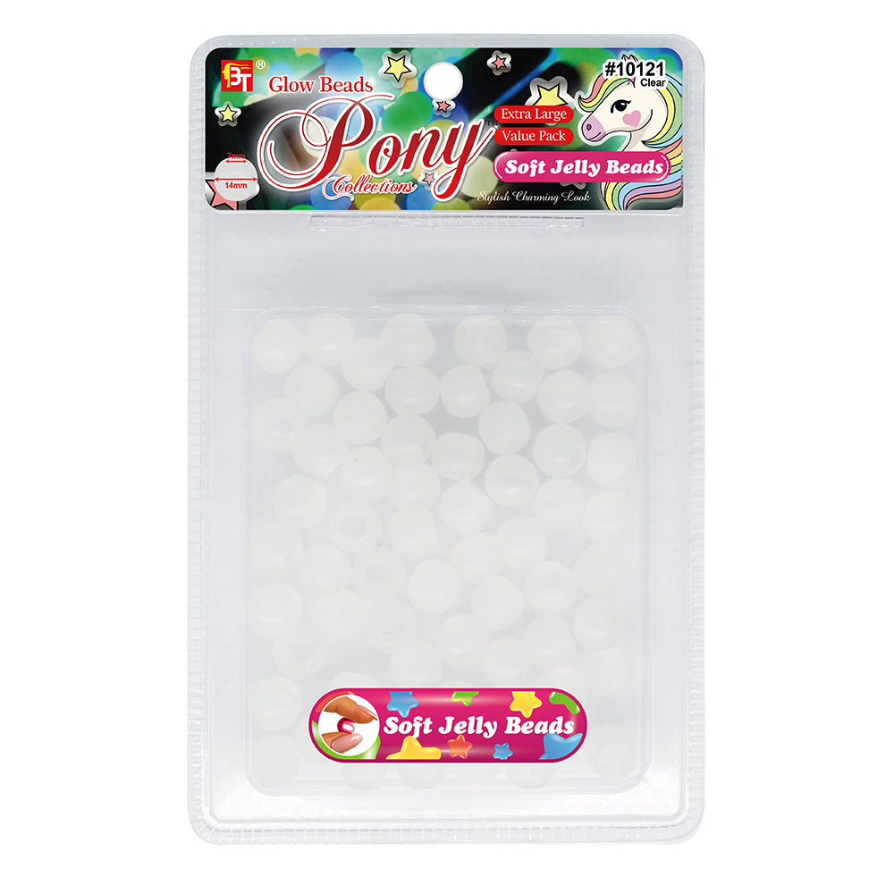 14mm EXTRA LARGE SOFT JELLY ROUND BEADS VALUE PACK