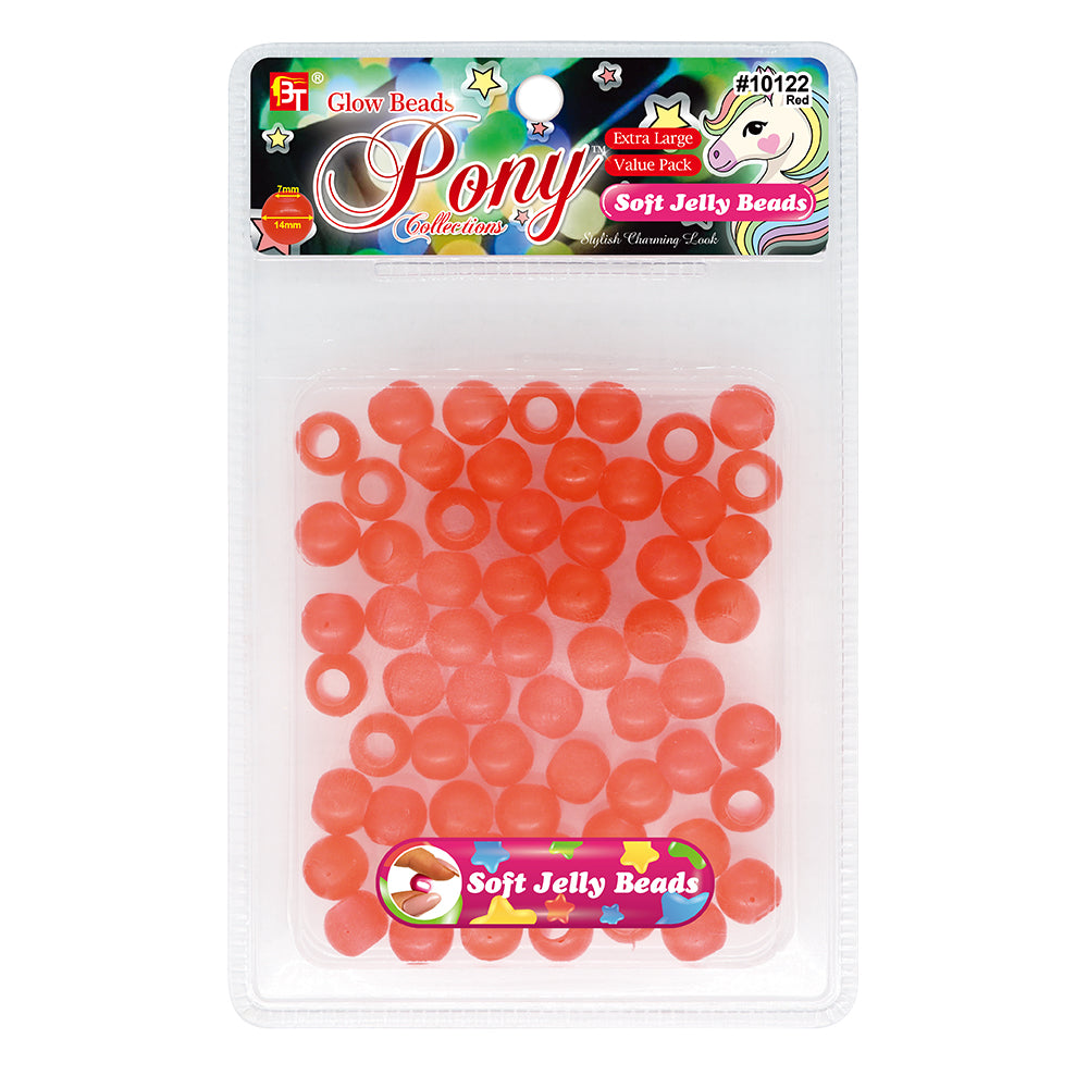 14mm EXTRA LARGE SOFT JELLY ROUND BEADS VALUE PACK