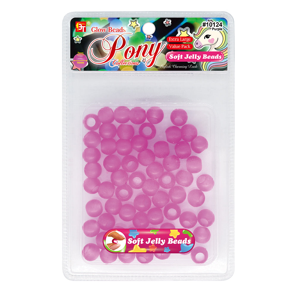 14mm EXTRA LARGE SOFT JELLY ROUND BEADS VALUE PACK