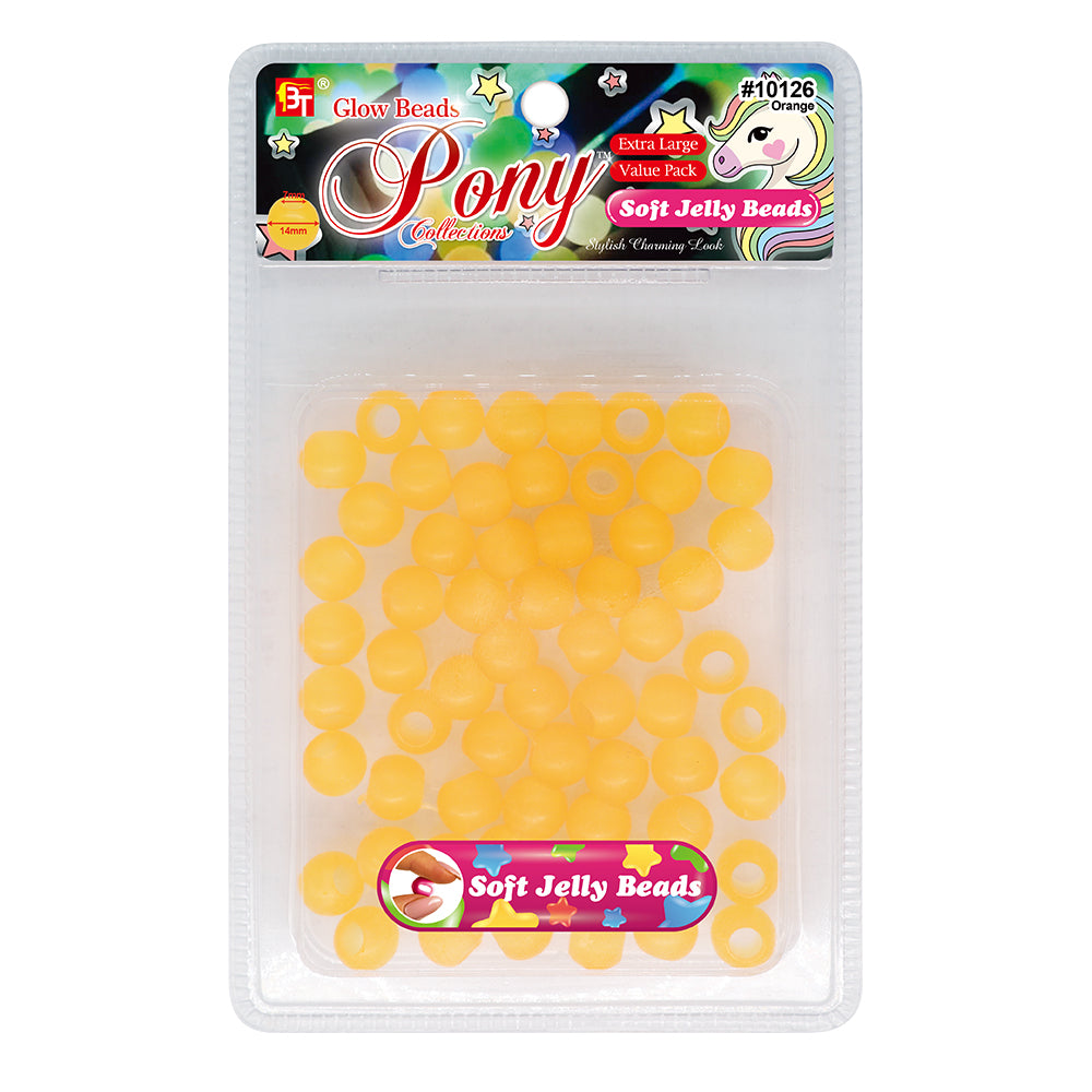 14mm EXTRA LARGE SOFT JELLY ROUND BEADS VALUE PACK