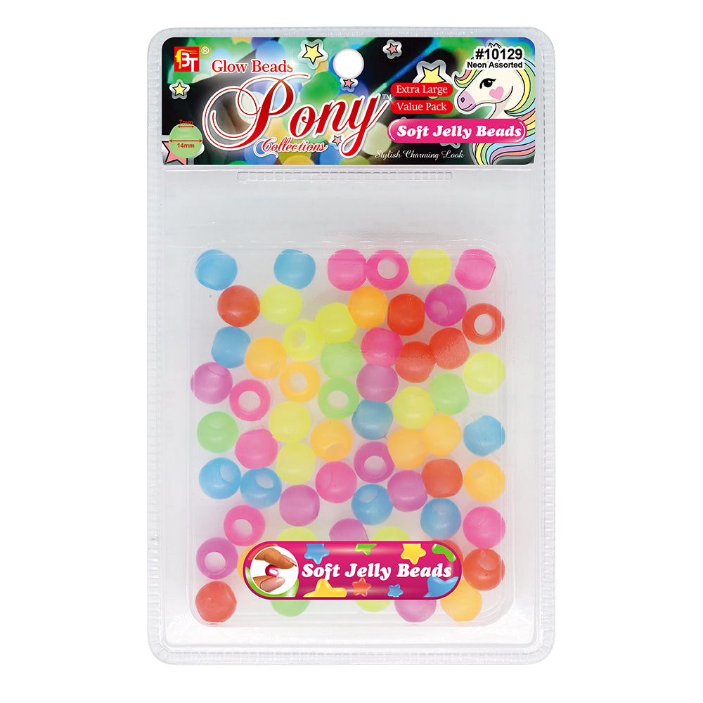 14mm EXTRA LARGE SOFT JELLY ROUND BEADS VALUE PACK