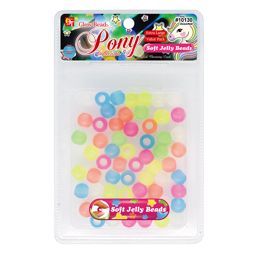 14mm EXTRA LARGE SOFT JELLY ROUND BEADS VALUE PACK