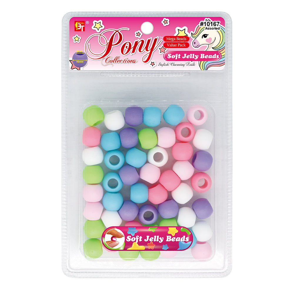 16mm MEGA SOFT JELLY ROUND BEADS VALUE PACK