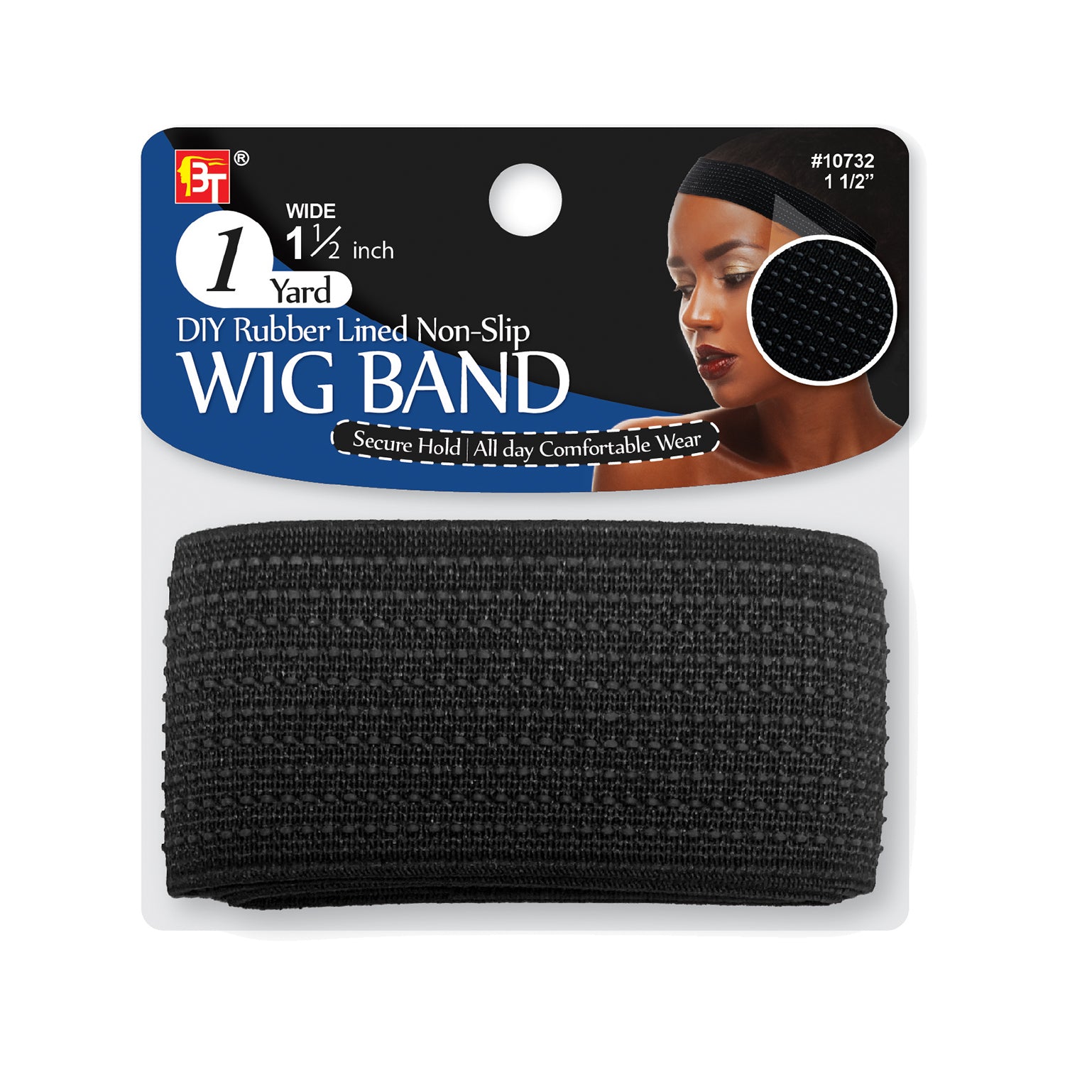 DIY RUBBER LINED NON-SLIP WIG BAND (1 YARD)