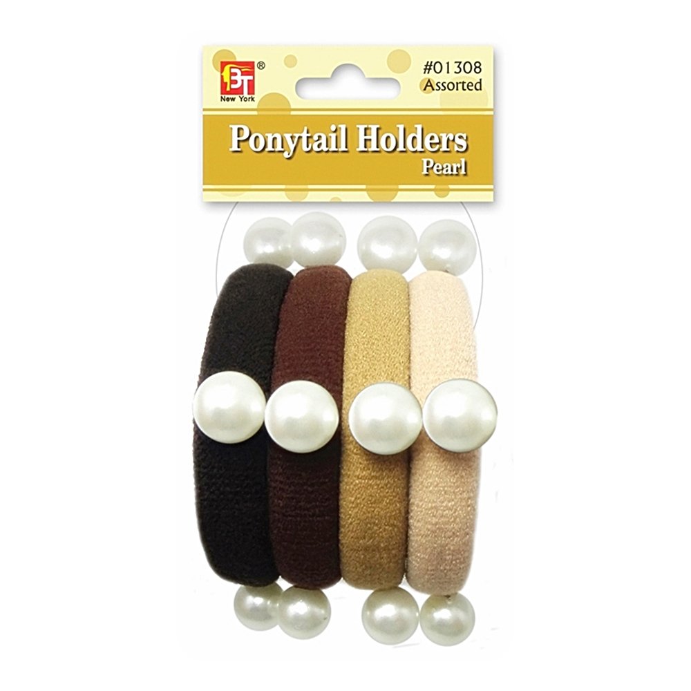 PEARL BALL PONYTAIL HOLDERS