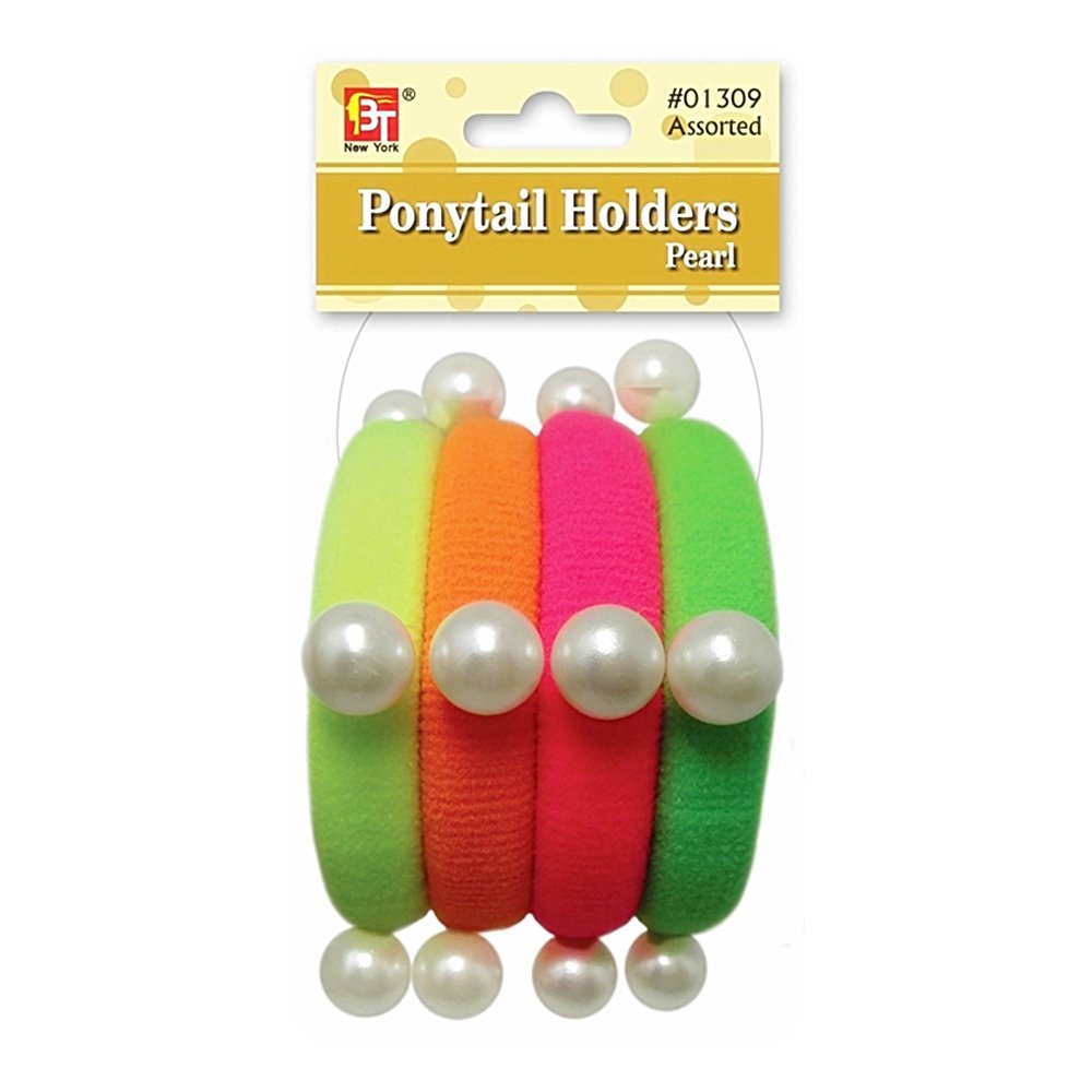 PEARL BALL PONYTAIL HOLDERS