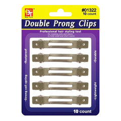 DOUBLE PRONG CLIPS 10 PCS