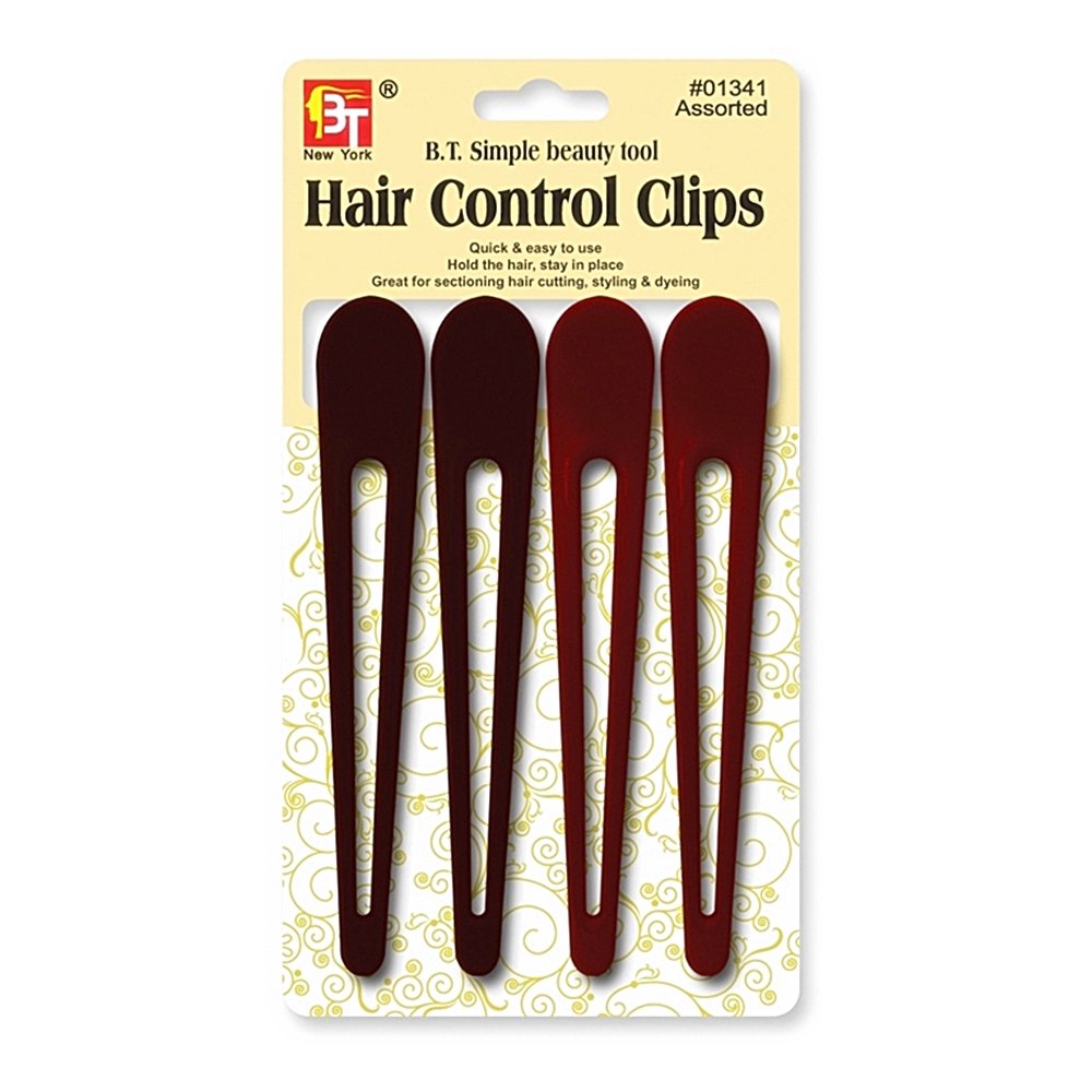 HAIR CONTROL CLIPS OBLON HOLE 4PCS 3-4 "