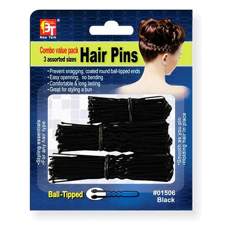 3 SIZES HAIR PINS BALL TIP