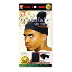 TIE ON TOP- BAND WAVE STOCKING CAP