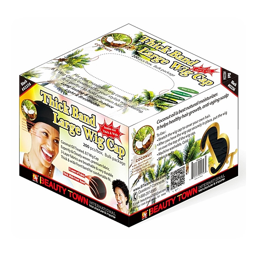 WIG CAP 200PCS BULK BOX COCONUT OIL