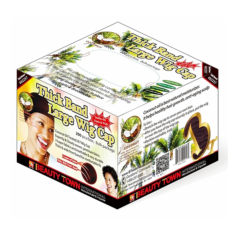 WIG CAP 200PCS BULK BOX COCONUT OIL