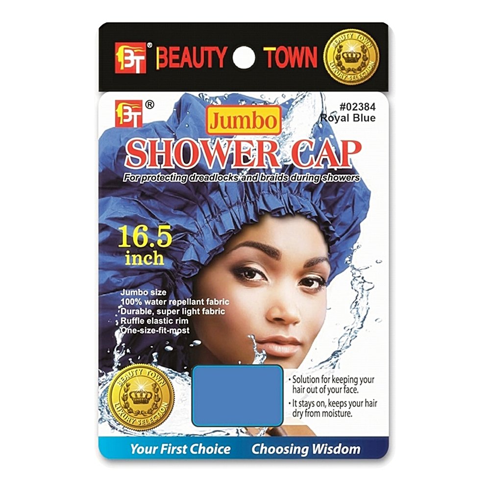 WOMEN'S LUXURY JUMBO SHOWER CAP FOR LONG HAIR, DREADLOCKS & BRAIDS