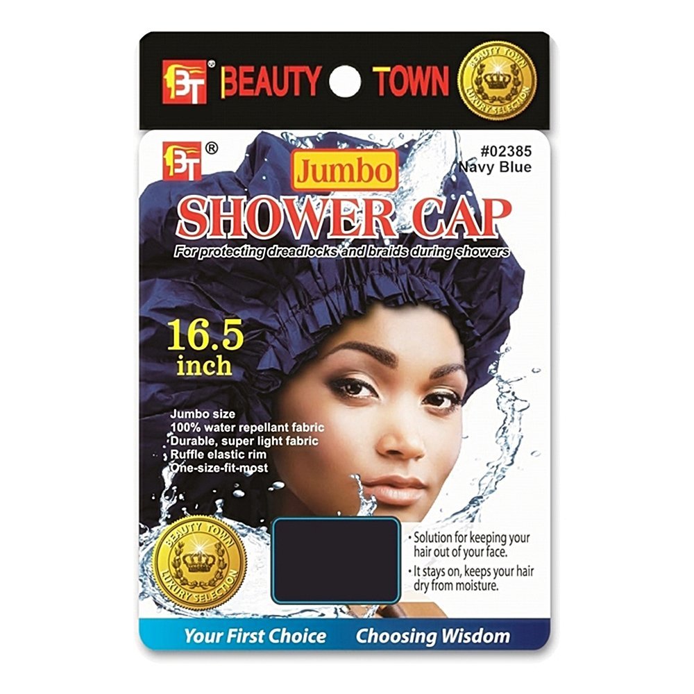 WOMEN'S LUXURY JUMBO SHOWER CAP FOR LONG HAIR, DREADLOCKS & BRAIDS