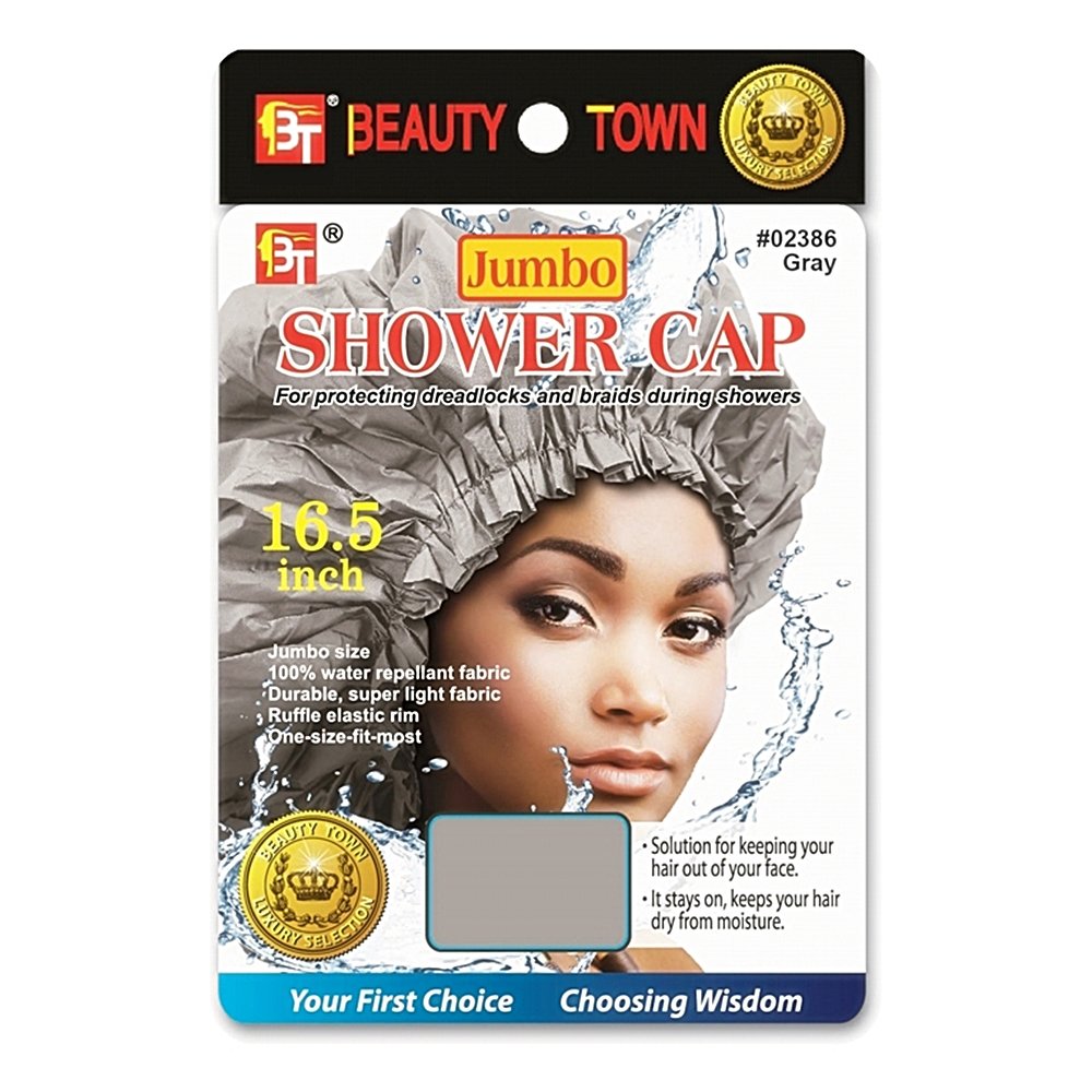 WOMEN'S LUXURY JUMBO SHOWER CAP FOR LONG HAIR, DREADLOCKS & BRAIDS