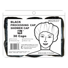 PROCESSING SHOWER CAP 30PCS (BLACK)