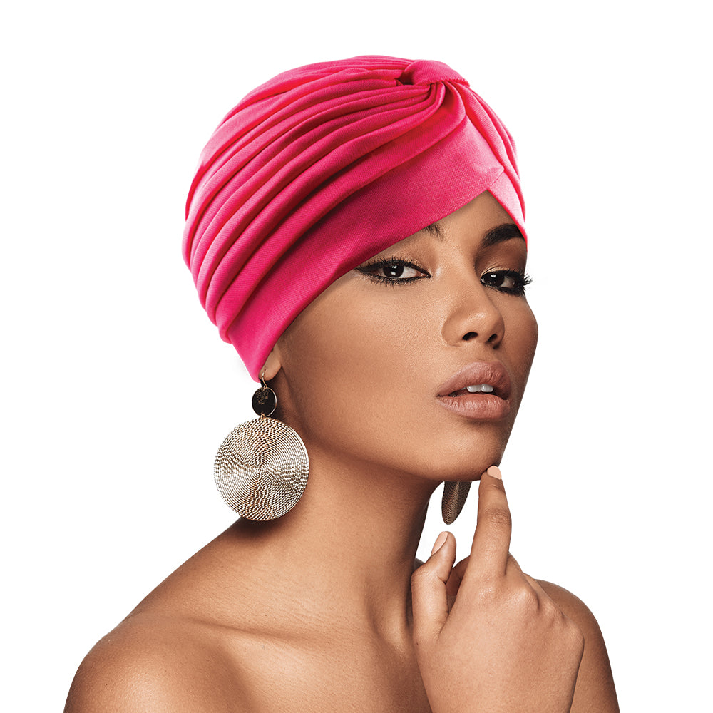 BIG SATIN BONNET TURBAN