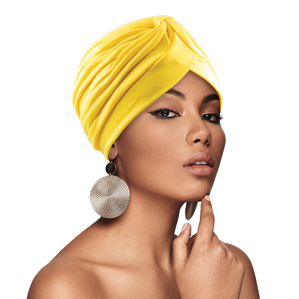 BIG SATIN BONNET TURBAN