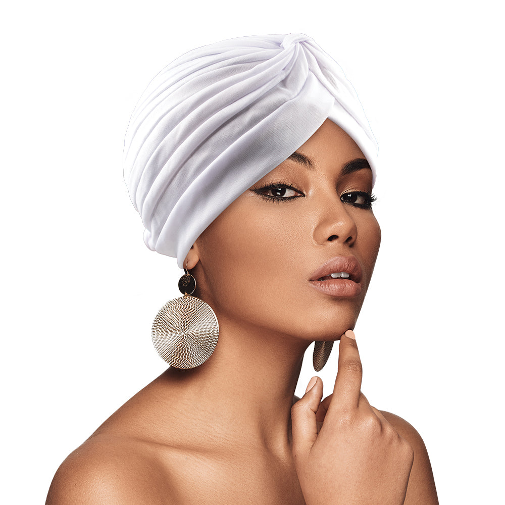 BIG SATIN BONNET TURBAN