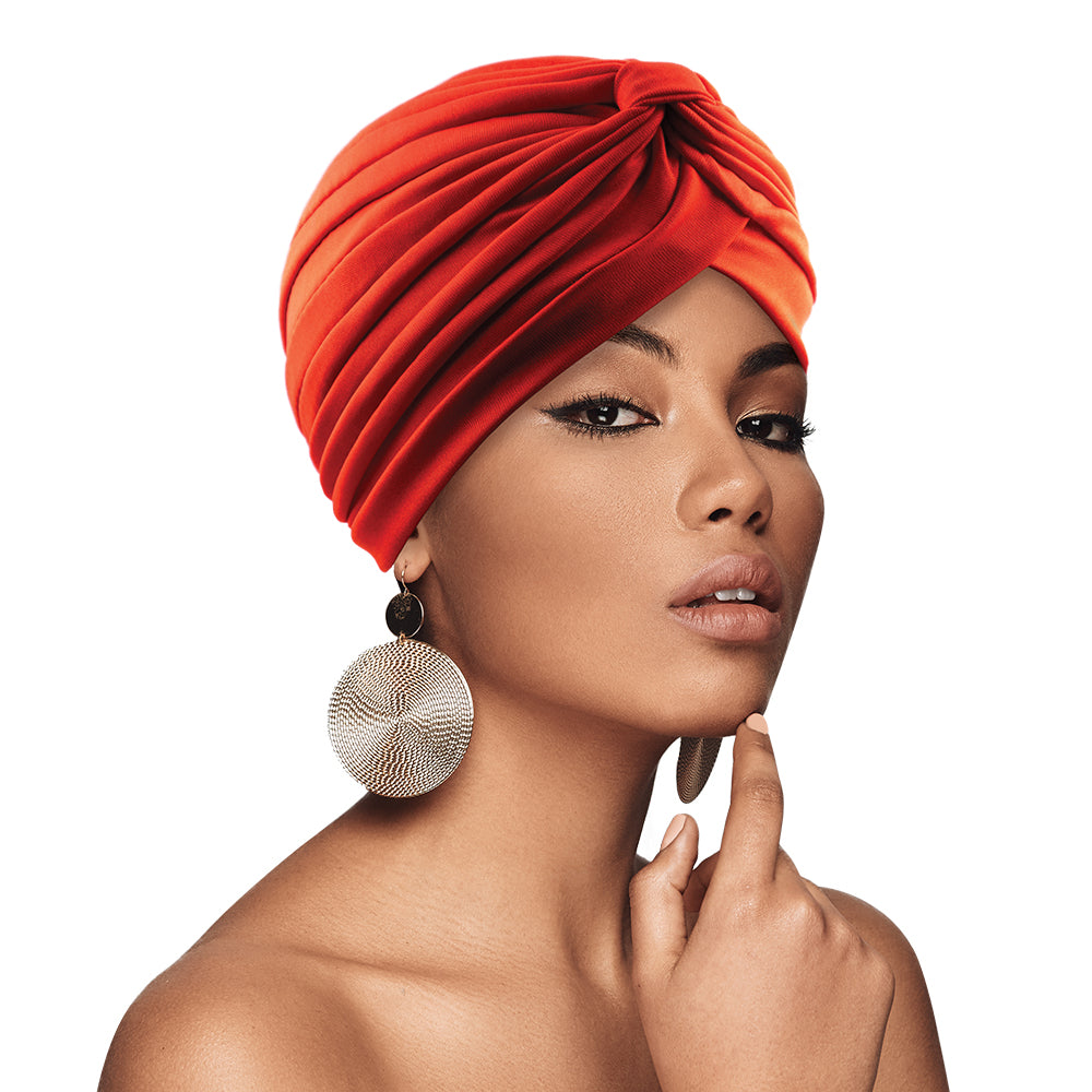 BIG SATIN BONNET TURBAN