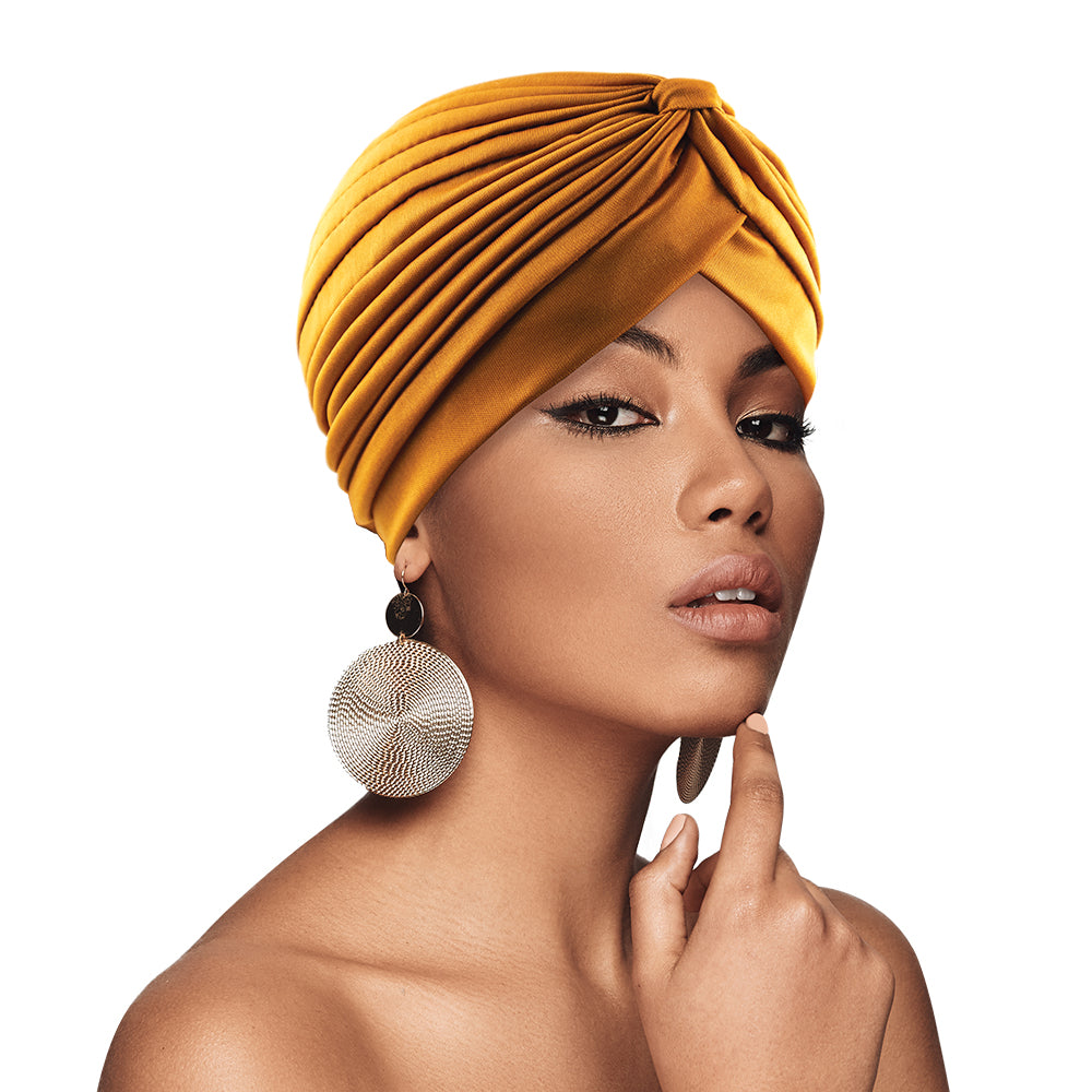 BIG SATIN BONNET TURBAN