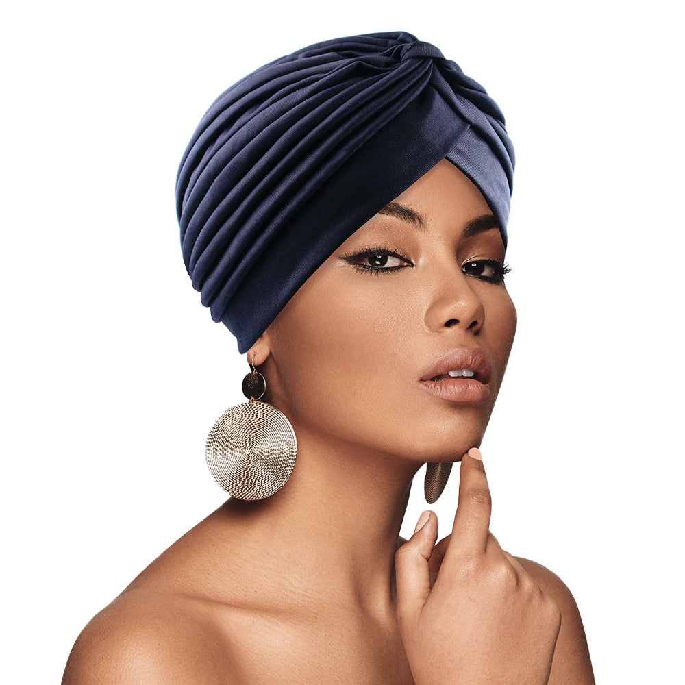BIG SATIN BONNET TURBAN