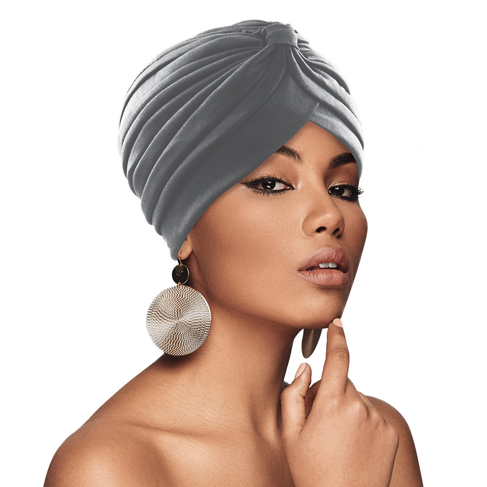 BIG SATIN BONNET TURBAN