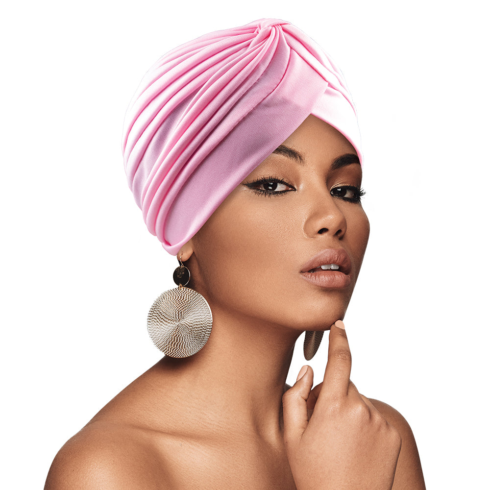BIG SATIN BONNET TURBAN