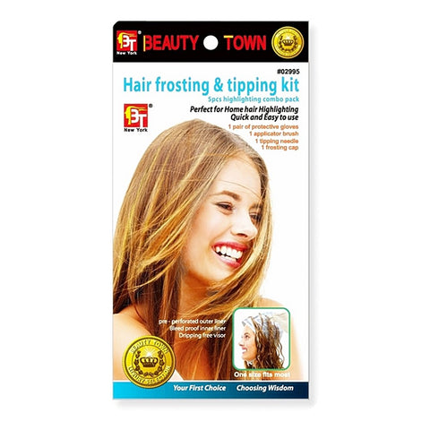HAIR FROSTING & TIPPING CAP 5PCS HIGHLIGHTING COMBO PACK