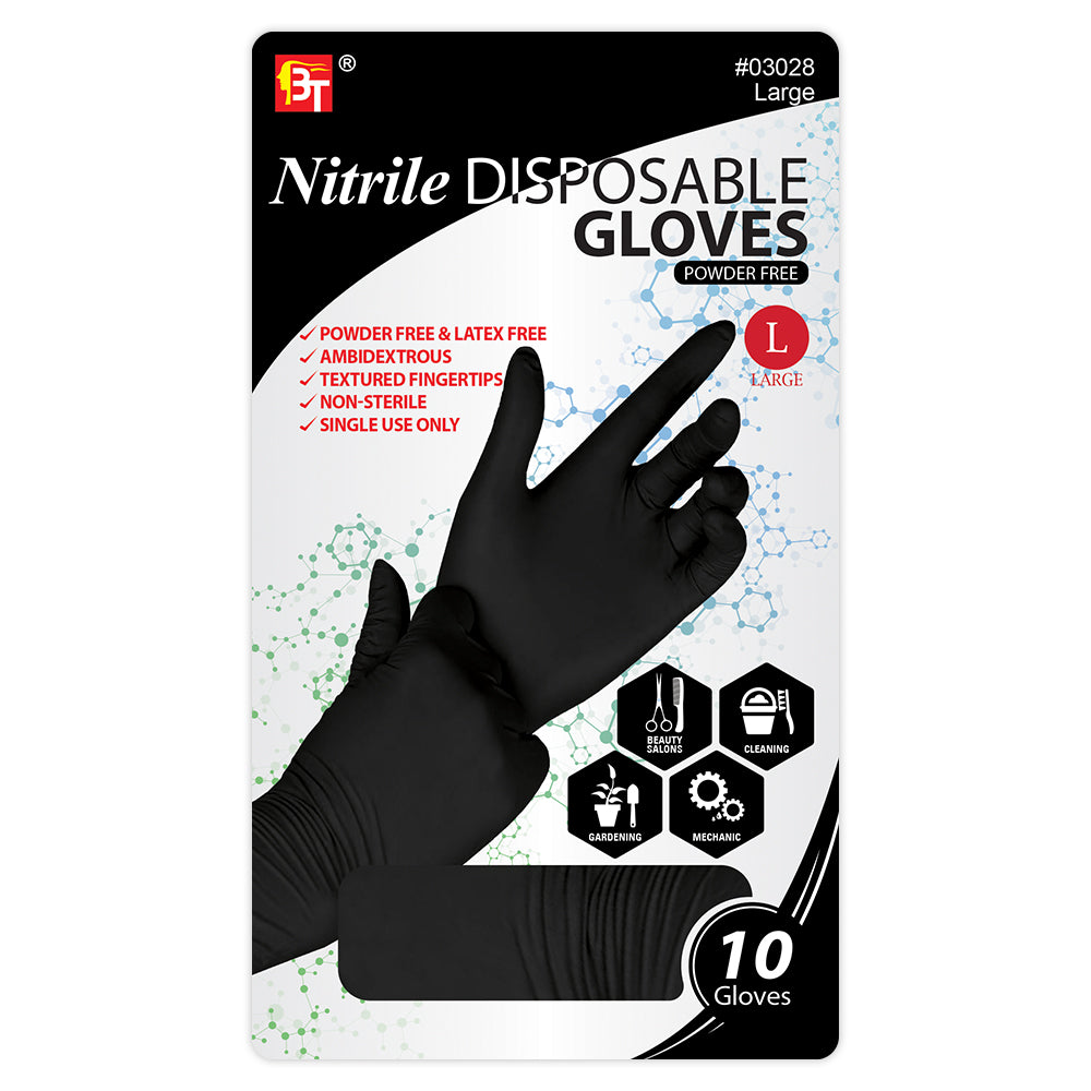Nitrile Disposable Gloves (Powder Free) 10pcs