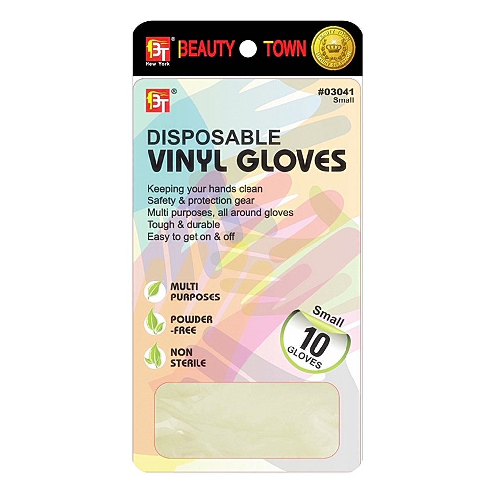 DISPOSABLE VINYL GLOVES 10 PCS