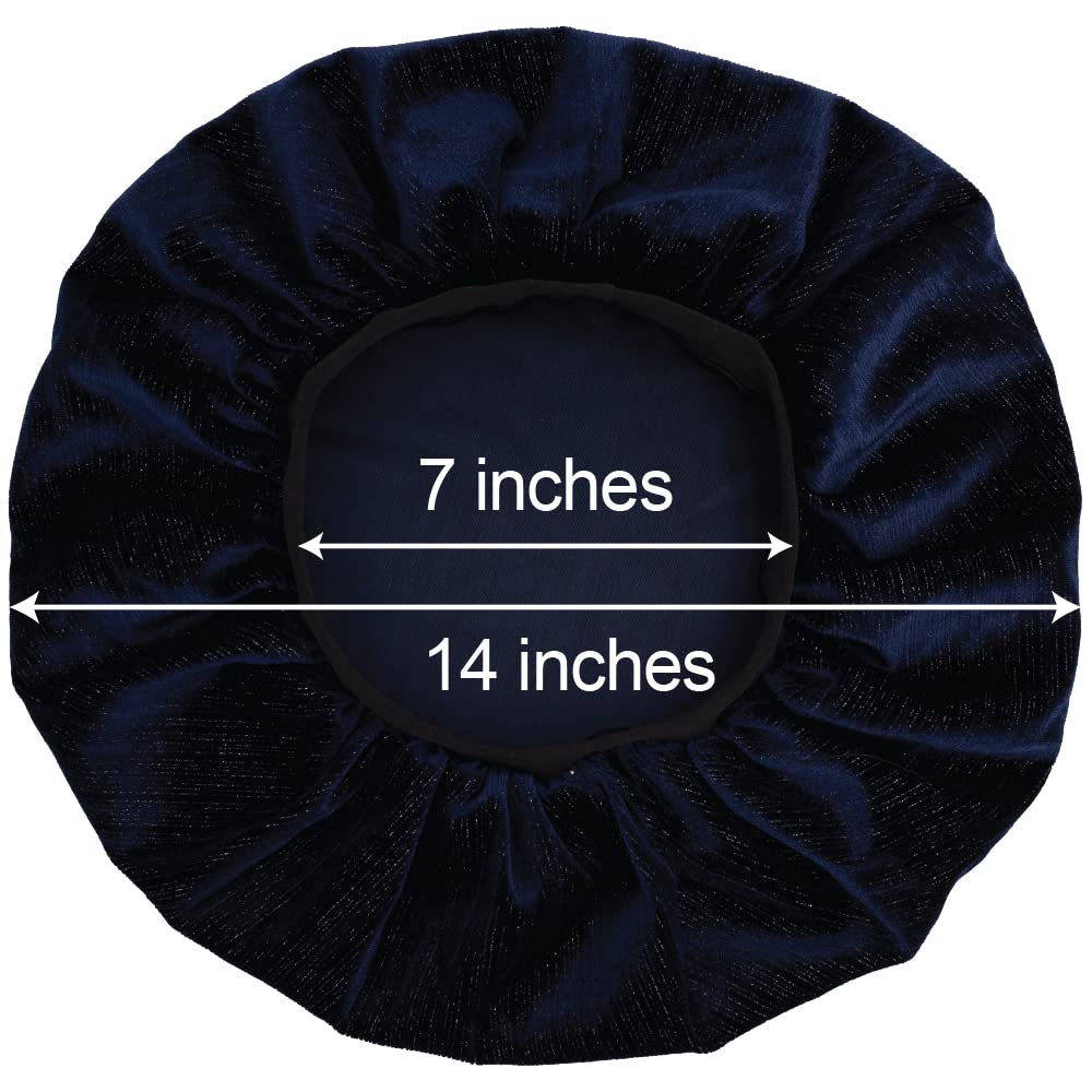 GLITTER LINE VELVET BONNET CAP