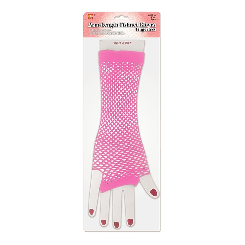 ARM-LENGTH FISHNET GLOVES - FINGERLESS