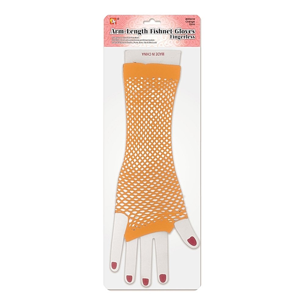 ARM-LENGTH FISHNET GLOVES - FINGERLESS