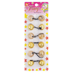 6PCS GALACTIC PONYTAIL HOLDER 25MM