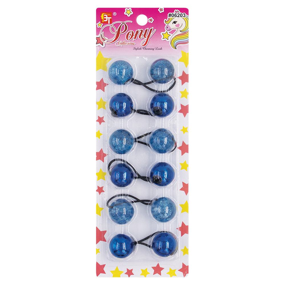 6PCS GALACTIC PONYTAIL HOLDER 25MM