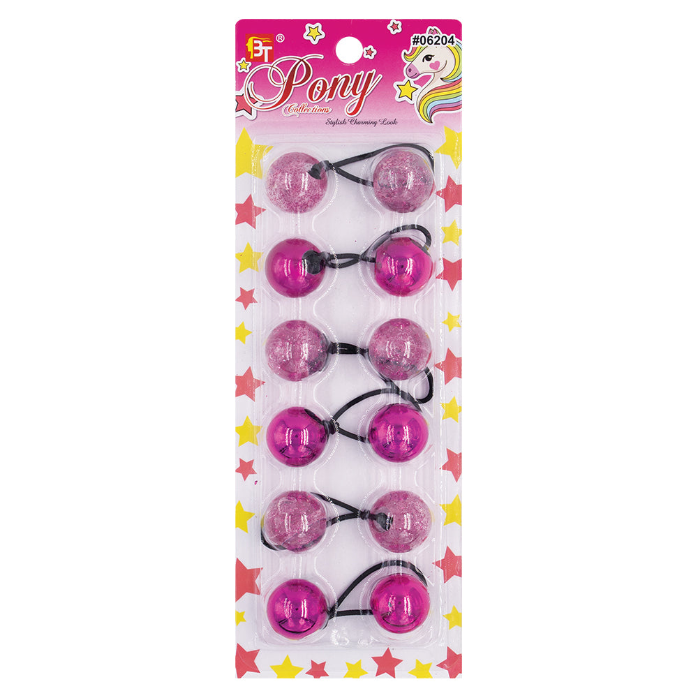 6PCS GALACTIC PONYTAIL HOLDER 25MM